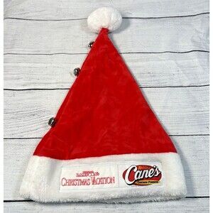 Raising Canes National Lampoons Christmas Vacation Clark Santa Hat 2022 w/Bells